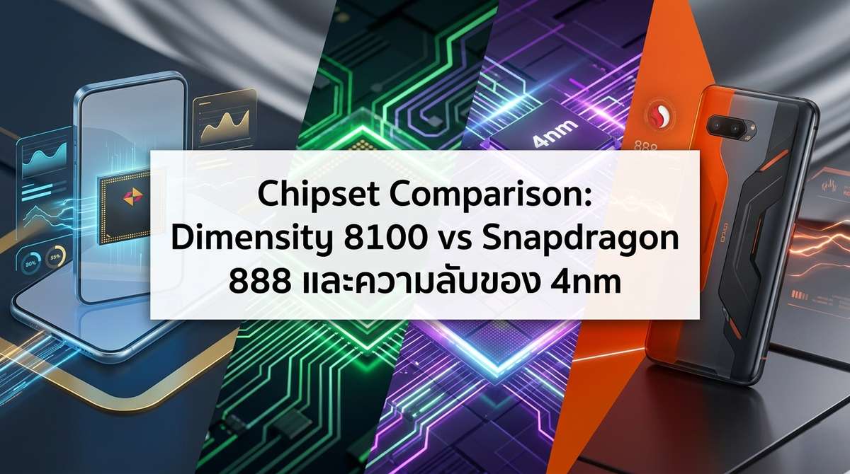Chipset Comparison: Dimensity 8100 vs Snapdragon 888 และความลับของ 4nm