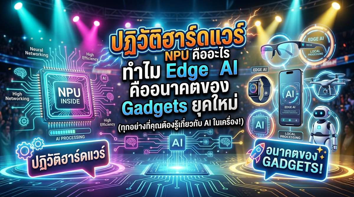 ปฏิวัติฮาร์ดแวร์ NPU คืออะไร ทำไม Edge AI คืออนาคตของ Gadgets ยุคใหม่